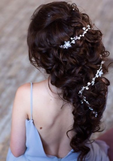 Прическа на свадьбу Греческая коса (М19068) - Стилист-визажист Москвичка