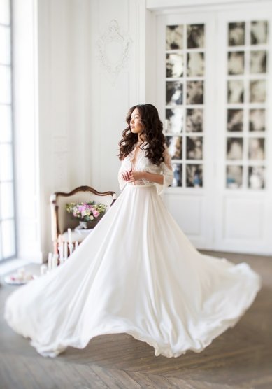 Свадебная прическа лолконы (М19577) - Стилист-визажист Москвичка