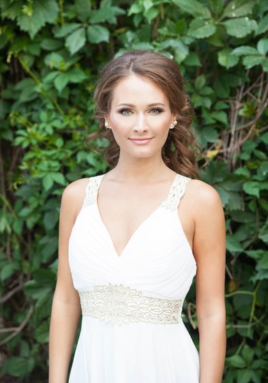 Прическа на свадьбу Хвост (М19580) - Стилист-визажист Москвичка