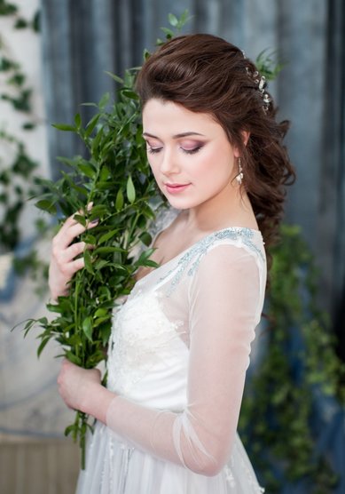 Свадебный образ Свадебный макияж для синих глаз (М19885) - Стилист-визажист Москвичка...