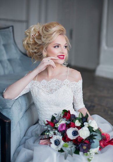 Образ невесты Яркий свадебный макияж (М19902) - Стилист-визажист Москвичка