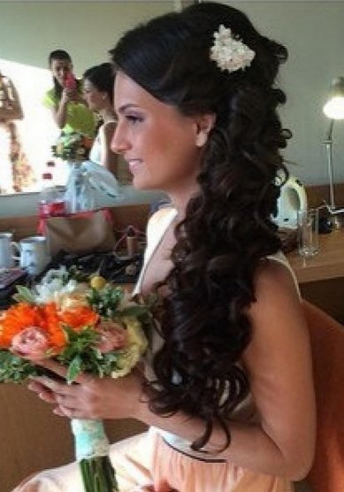 Прическа на свадьбу Л20064 - Стилист-визажист Лиза Золотая