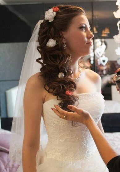 Свадебная прическа Л20087 - Стилист-визажист Лиза Золотая