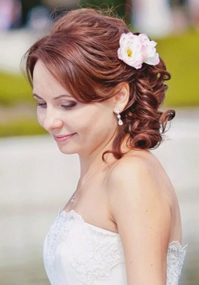 Свадебная прическа Натали 2 (Л20089) - Стилист-визажист Лиза Золотая