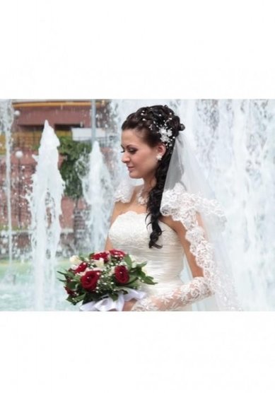 Свадебная прическа Л20137 - Стилист-визажист Лиза Золотая