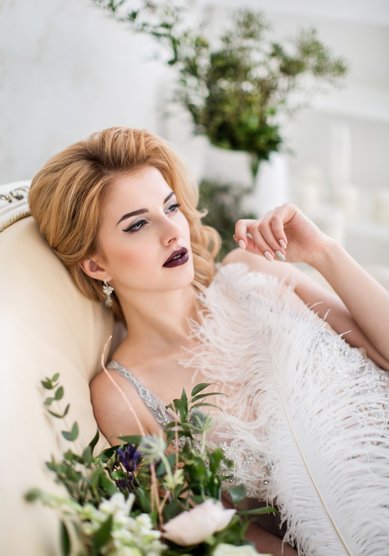 Свадебный образ Макияж с помадой цвета марсала (М20405) - Стилист-визажист Москвичка