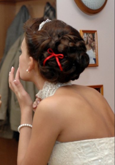 Прическа на свадьбу Елена (V6752) - Стилист Елена Левицкая