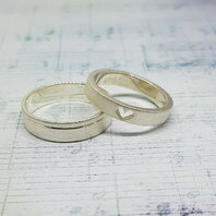 Обручальные кольца 40255718 | 40255718-Ю15482 из серебра, гладкое и фигурное