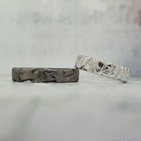 Обручальные кольца 43726562 | 43726562-Ю15492 из белого золота, фигурные