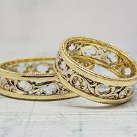 Обручальные кольца 40127640 | 40127640-Ю15504 из желтого золота, фигурные