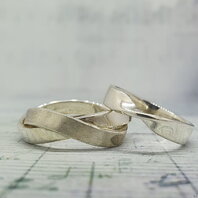 Обручальные кольца 40199486 | 40199486-Ю15555 из серебра, гладкие