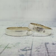 Обручальные кольца 40109936 | 40109936-Ю15577 из серебра, гладкие