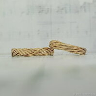 Обручальные кольца 43747494 | 43747494-Ю15581 из желтого золота, фигурные