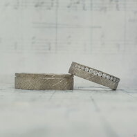 Обручальные кольца 41320190 | 41320190-Ю15607 из белого золота, фигурные