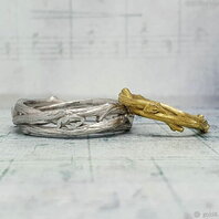 Обручальные кольца 46622566 | 46622566-Ю15627 из желтого золота, фигурные