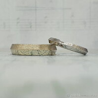 Обручальные кольца 43885568 | 43885568-Ю15635 из белого золота, фигурные