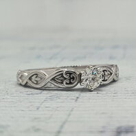 Помолвочное кольцо 40232862-Ю15686 из белого золота