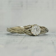 Помолвочное кольцо 41321830-Ю15688 из белого золота