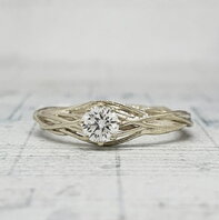 Помолвочное кольцо 40114934-Ю15693 из белого золота