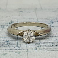 Помолвочное кольцо 41320336-Ю15719 из белого золота