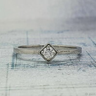 Помолвочное кольцо 46686262-Ю15723 из платины