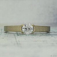 Помолвочное кольцо 46850920-Ю15740 из белого золота