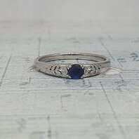 Помолвочное кольцо 52798777-Ю15768 из белого золота