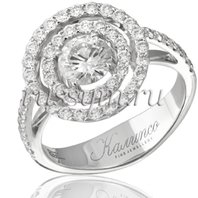 Арт. Кольцо золотое с бриллиантами-Р4138