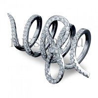 Арт. Кольцо "Бант" с бриллиантами Модель № 1118-Р4140