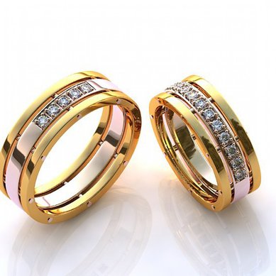 Обручальное кольцо 0045-Д10305 - Ювелирная выставка Дубровка