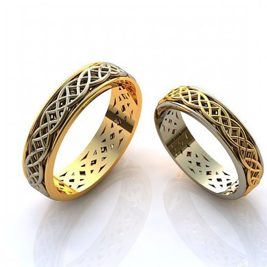 Обручальное кольцо 0008-Д10310 - Ювелирная выставка Дубровка