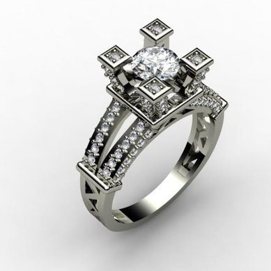 Помолвочное кольцо РД-0101-Д10319 - Ювелирная выставка Дубровка