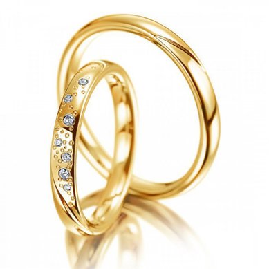 Обручальные кольца W-030-1 | W-030-1-S10393 - Ювелирный салон Skyline Jewelry