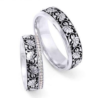 Обручальные кольца WR-ORN-04 | WR-ORN-04-S10397 - Ювелирный салон Skyline Jewelry