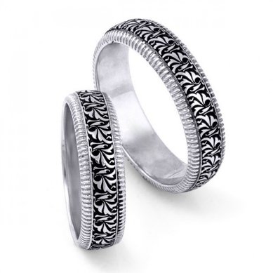 Обручальные кольца W-097 | W-097-S10400 - Ювелирный салон Skyline Jewelry