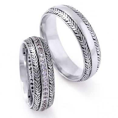 Обручальные кольца W-099 | W-099-S10402 - Ювелирный салон Skyline Jewelry