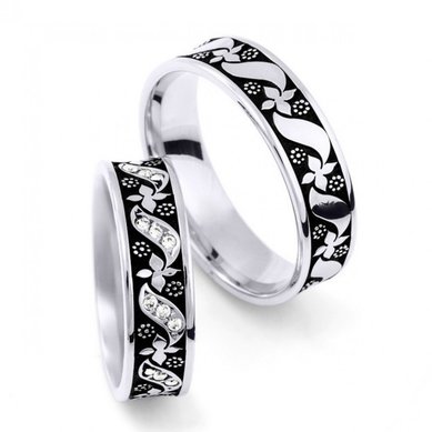 Обручальные кольца WR-ORN-10 | WR-ORN-10-S10403 - Ювелирный салон Skyline Jewelry