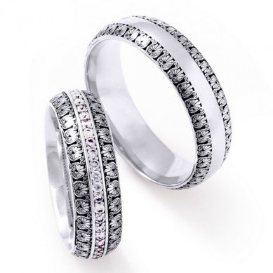 Обручальные кольца W-101 | W-101-S10404 - Ювелирный салон Skyline Jewelry
