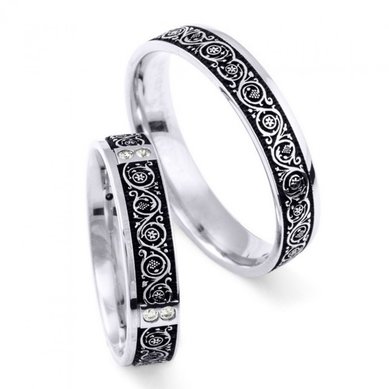 Обручальные кольца W-102 | W-102-S10405 - Ювелирный салон Skyline Jewelry