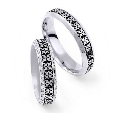 Обручальные кольца WR-ORN-14 | WR-ORN-14-S10407 - Ювелирный салон Skyline Jewelry