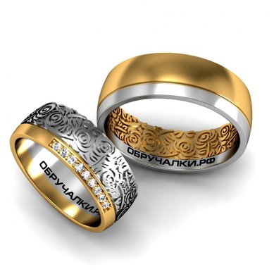 Обручальные кольца 15949 | 15949-O10421 - Студия обручальных колец OBRUCHALKI.com