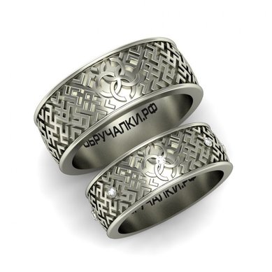 Обручальные кольца SVAROG 15933 | SVAROG 15933-O10422 - Студия обручальных колец OBRUCHALKI.com