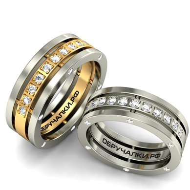 Обручальные кольца 12616 | 12616-O10425 - Студия обручальных колец OBRUCHALKI.com