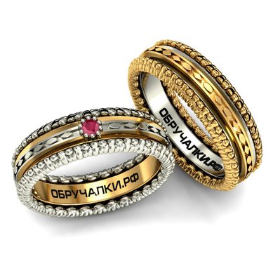 Обручальные кольца 15122 | 15122-O10426 - Студия обручальных колец OBRUCHALKI.com