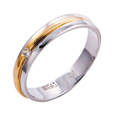 Обручальное кольцо 13624-T1043 - Ювелирный центр TESARTE