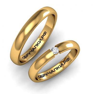 Обручальные кольца 15946 | 15946-O10431 - Студия обручальных колец OBRUCHALKI.com