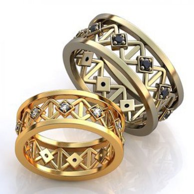 Обручальные кольца 15955 | 15955-O10436 - Студия обручальных колец OBRUCHALKI.com