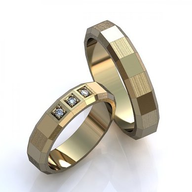 Обручальные кольца 13ж/13м-Д10464 - Ювелирная выставка Дубровка
