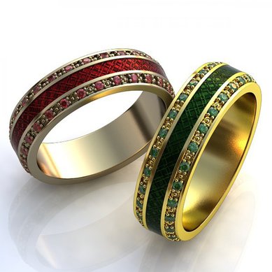 Обручальные кольца 078м/078ж-Д10480 - Ювелирная выставка Дубровка