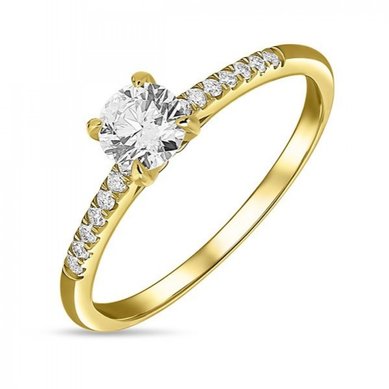 Помолвочное кольцо R01-SL02-050-G2-М10491 - Ювелирный бренд Московский ювелирный завод